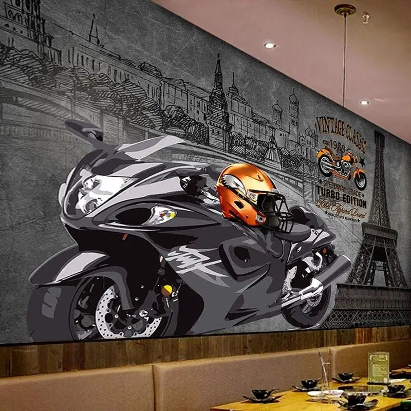 Motorcycle Wallpaper Paris by Night - Second Image