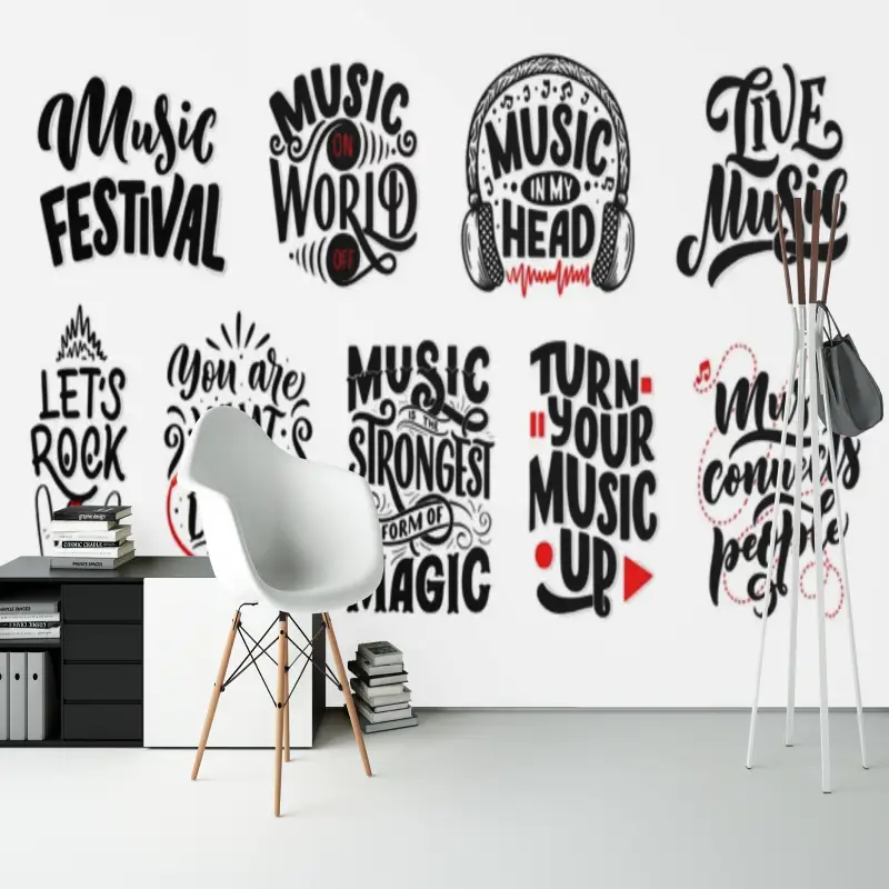 Papier Peint Musique Style Moderne