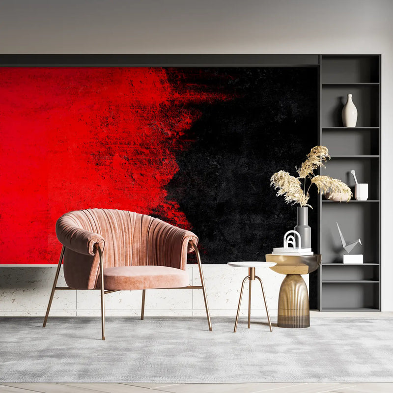 Papier Peint Noir Et Rouge Dégradé - pano mural