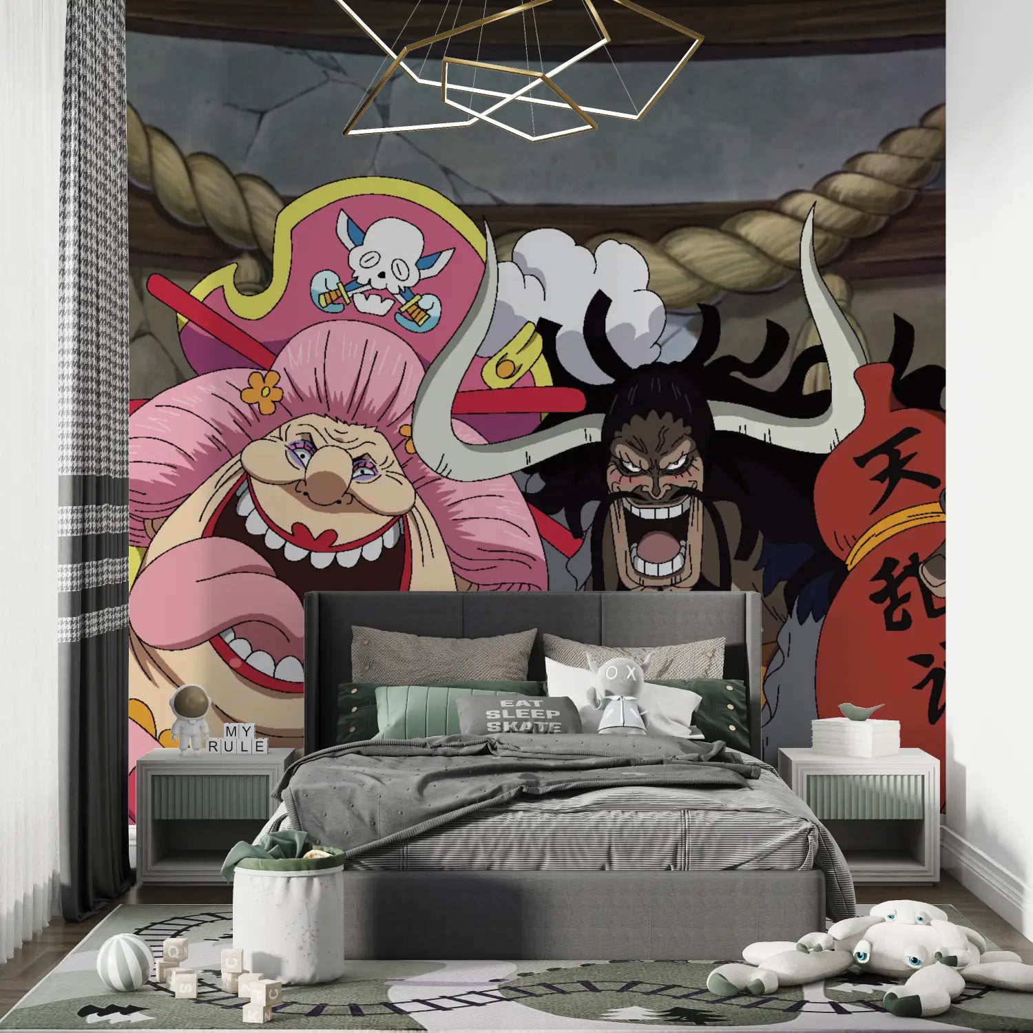 Papier Peint One Piece Big Mom - panoramique garçon