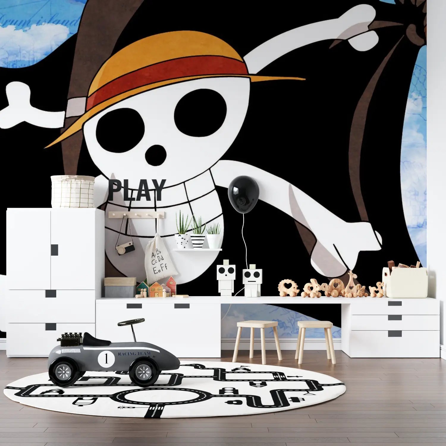 Papier Peint One Piece Drapeau Pirate - Second Image