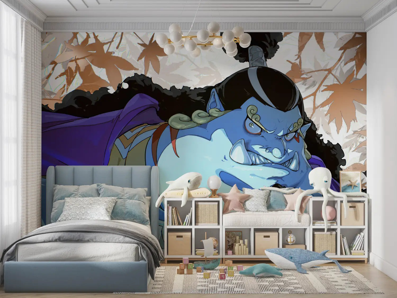 Papier Peint One Piece Jinbe - mur chambre panoramique