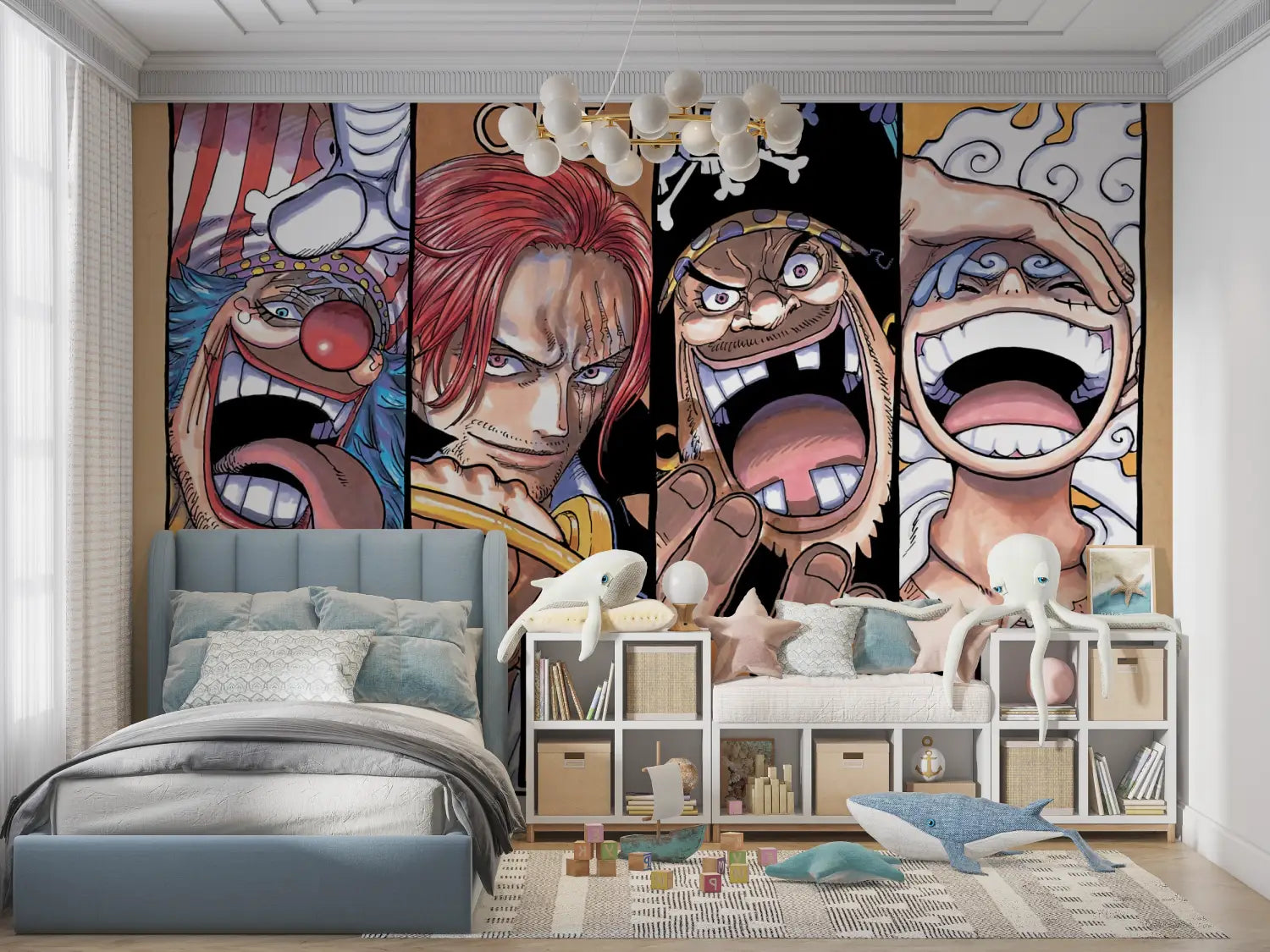 Papier Peint One Piece Yonko - chambre petit