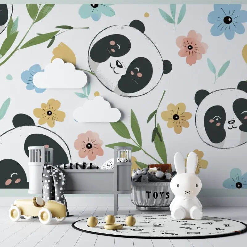 Papier peint Pandas motifs bébé - bebe unisexe