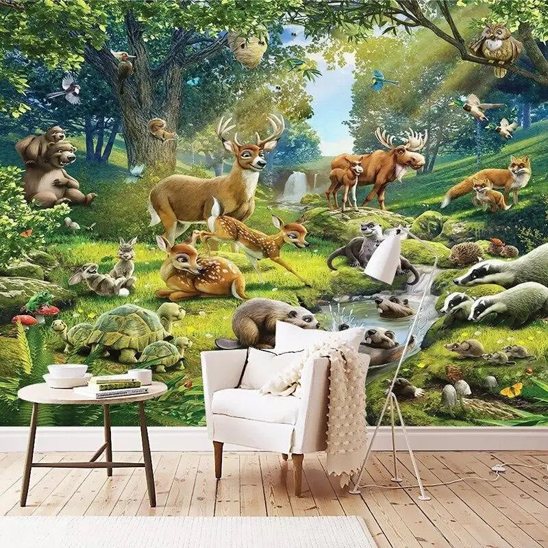 Wild Animals Panoramic Wallpaper - Second Image