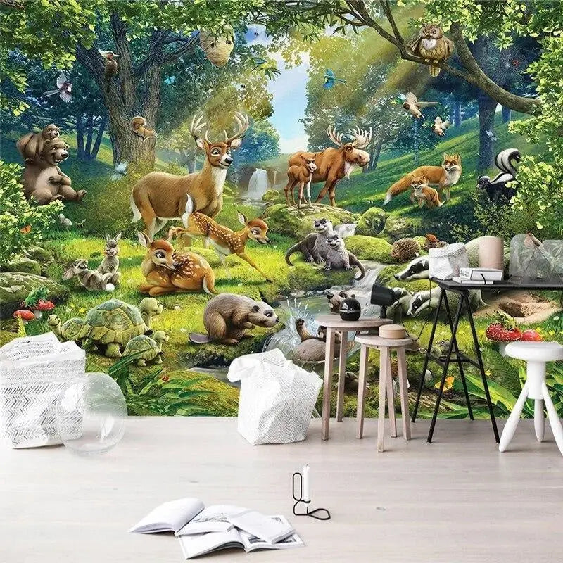 Wild Animals Panoramic Wallpaper - Second Image