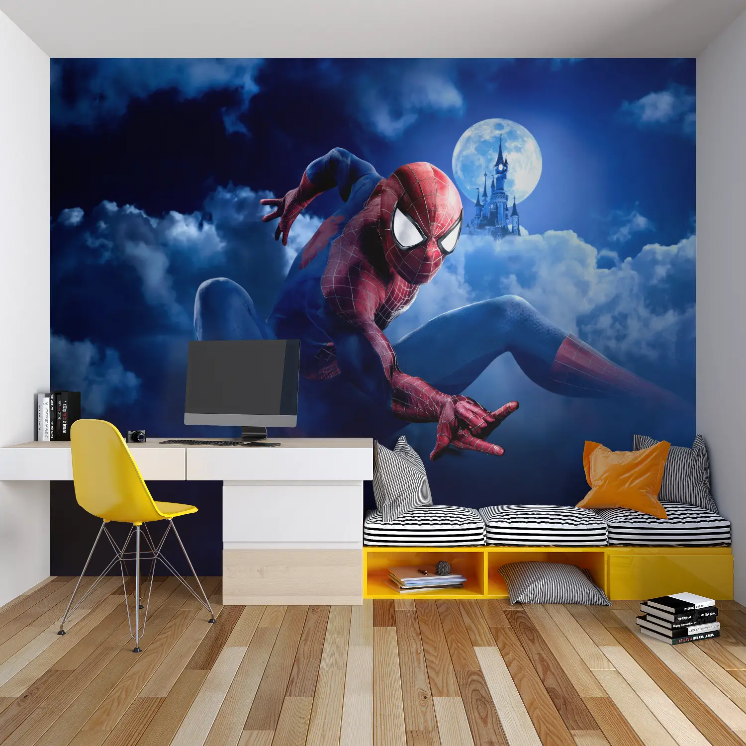 Papier Peint Spiderman Disney - tapisserie hero