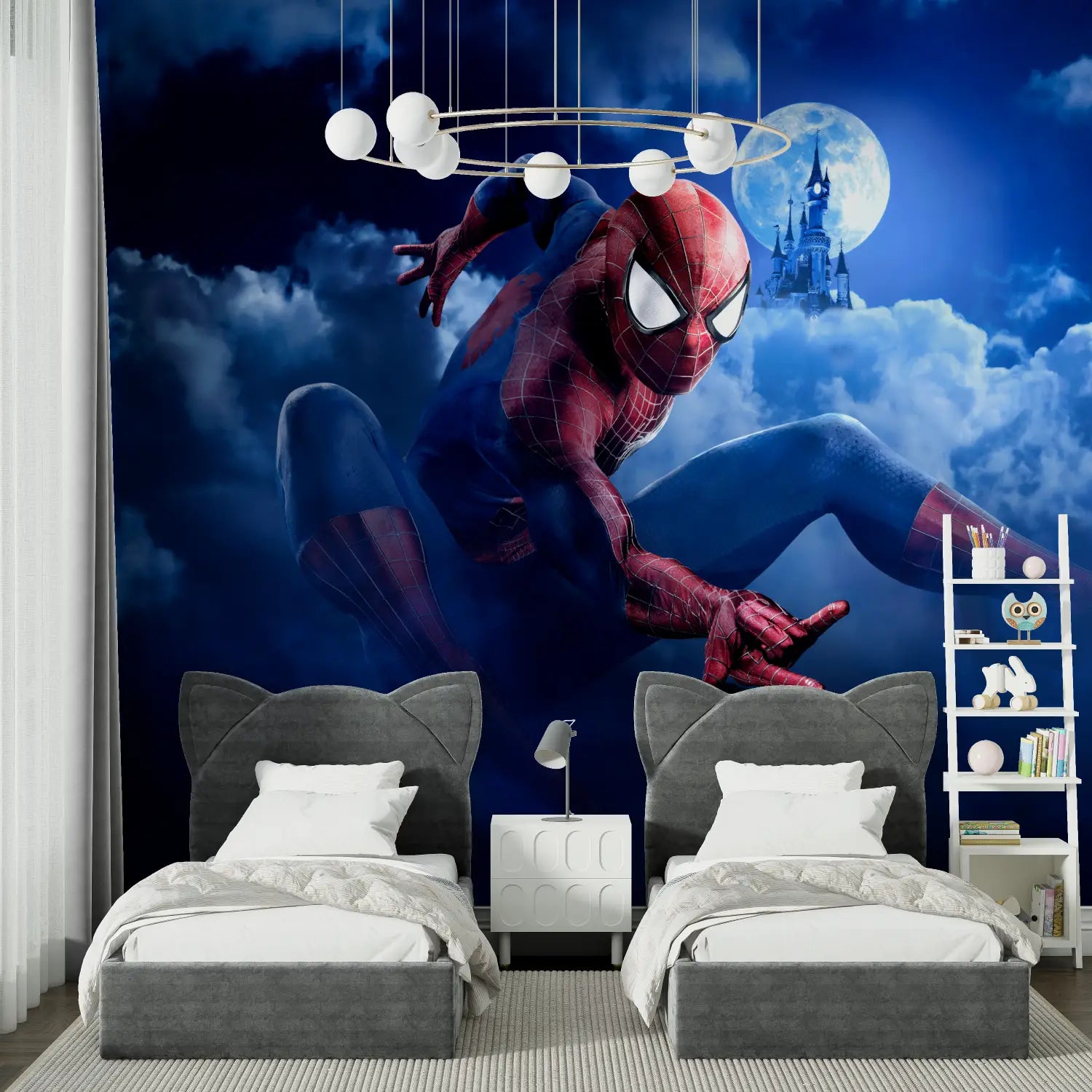 Papier Peint Spiderman Disney - chambre spiderman