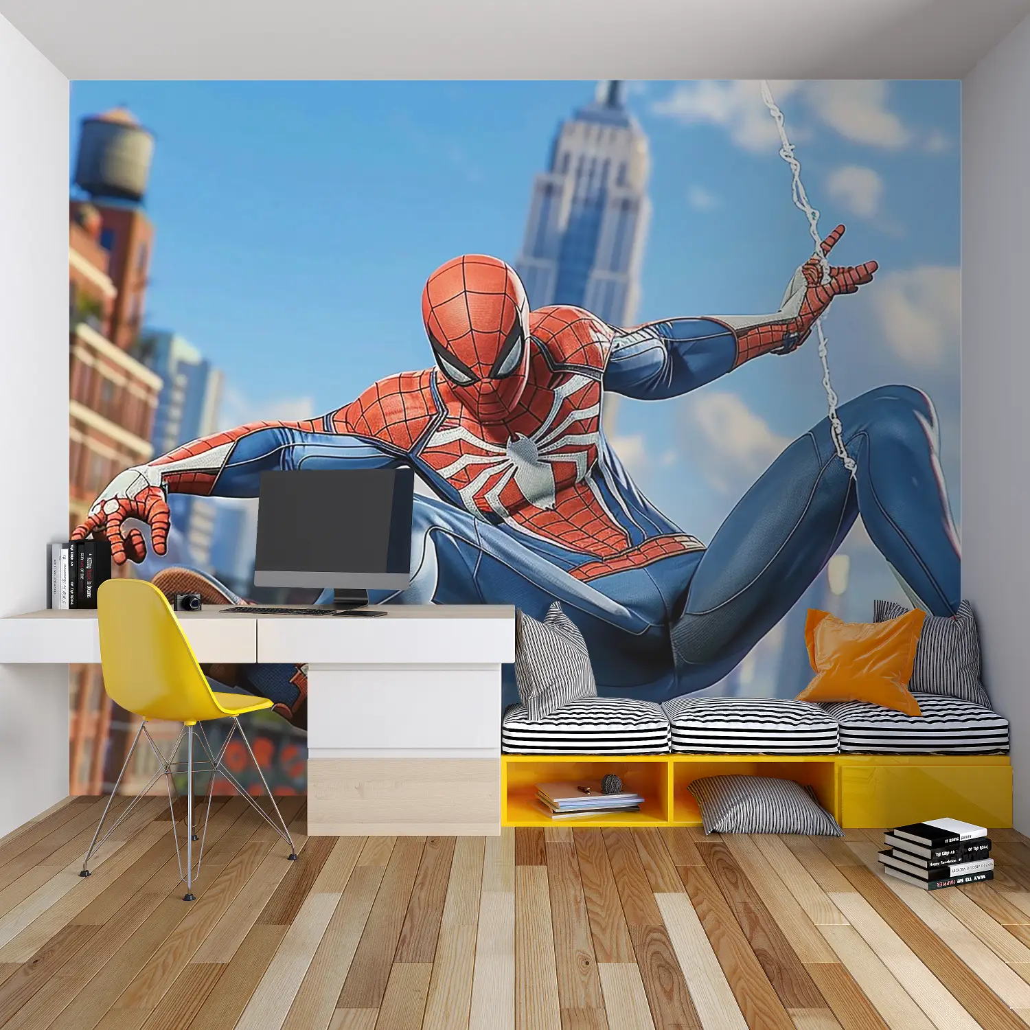 Papier Peint Spiderman Enfant - tapisserie garçon