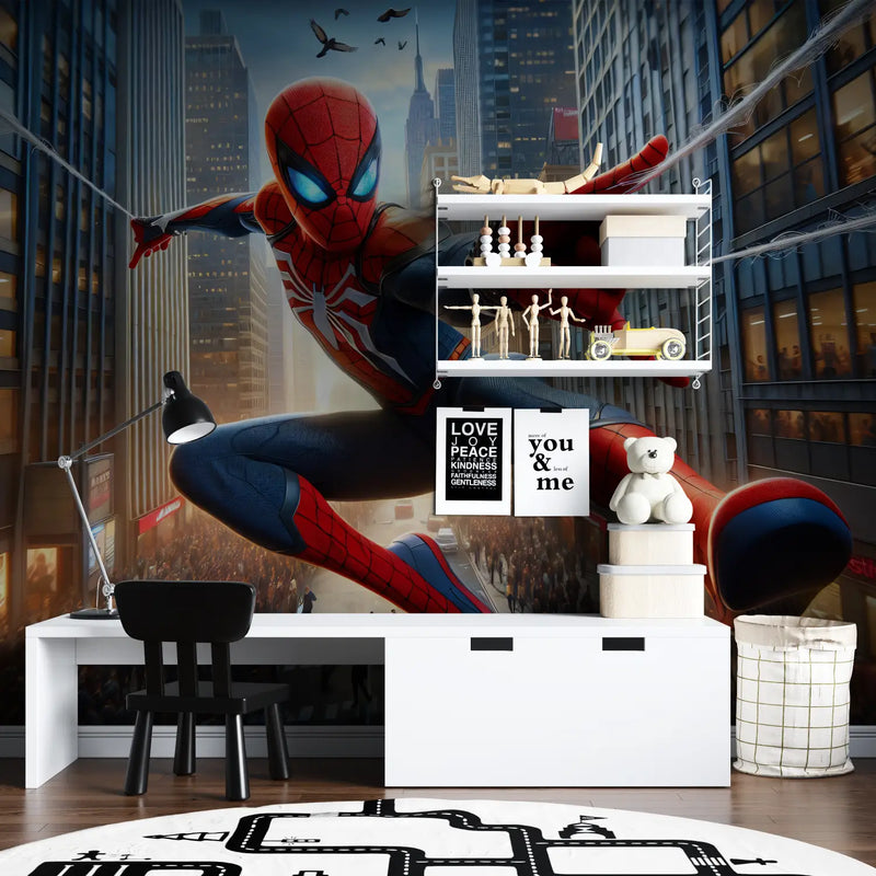 Papier Peint Spiderman New York - tapisserie spiderman