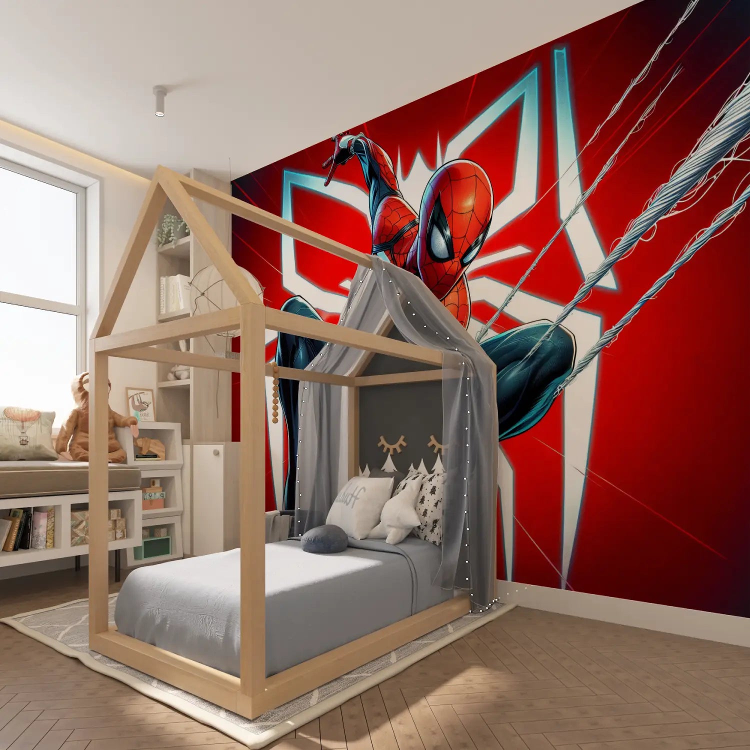 Papier Peint Spiderman PS4 - tapisserie hero