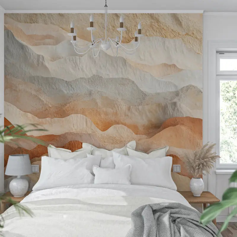 Papier peint terracotta tendance desert tendance mur