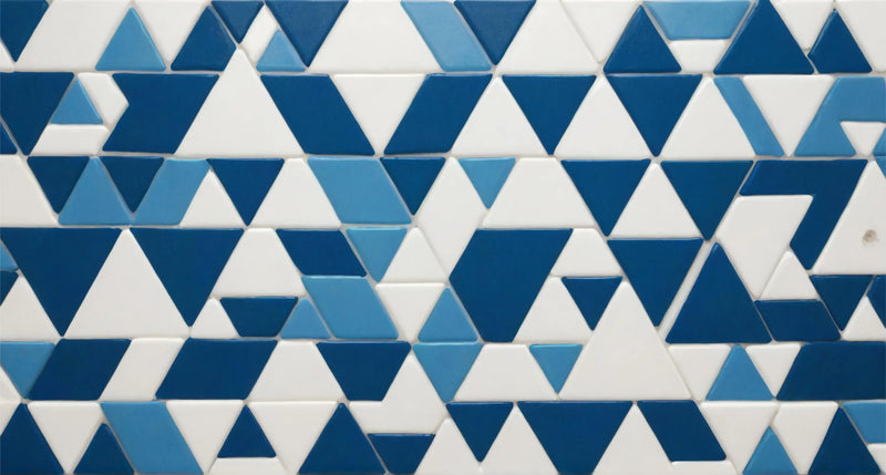 Papier Peint Triangle Bleu