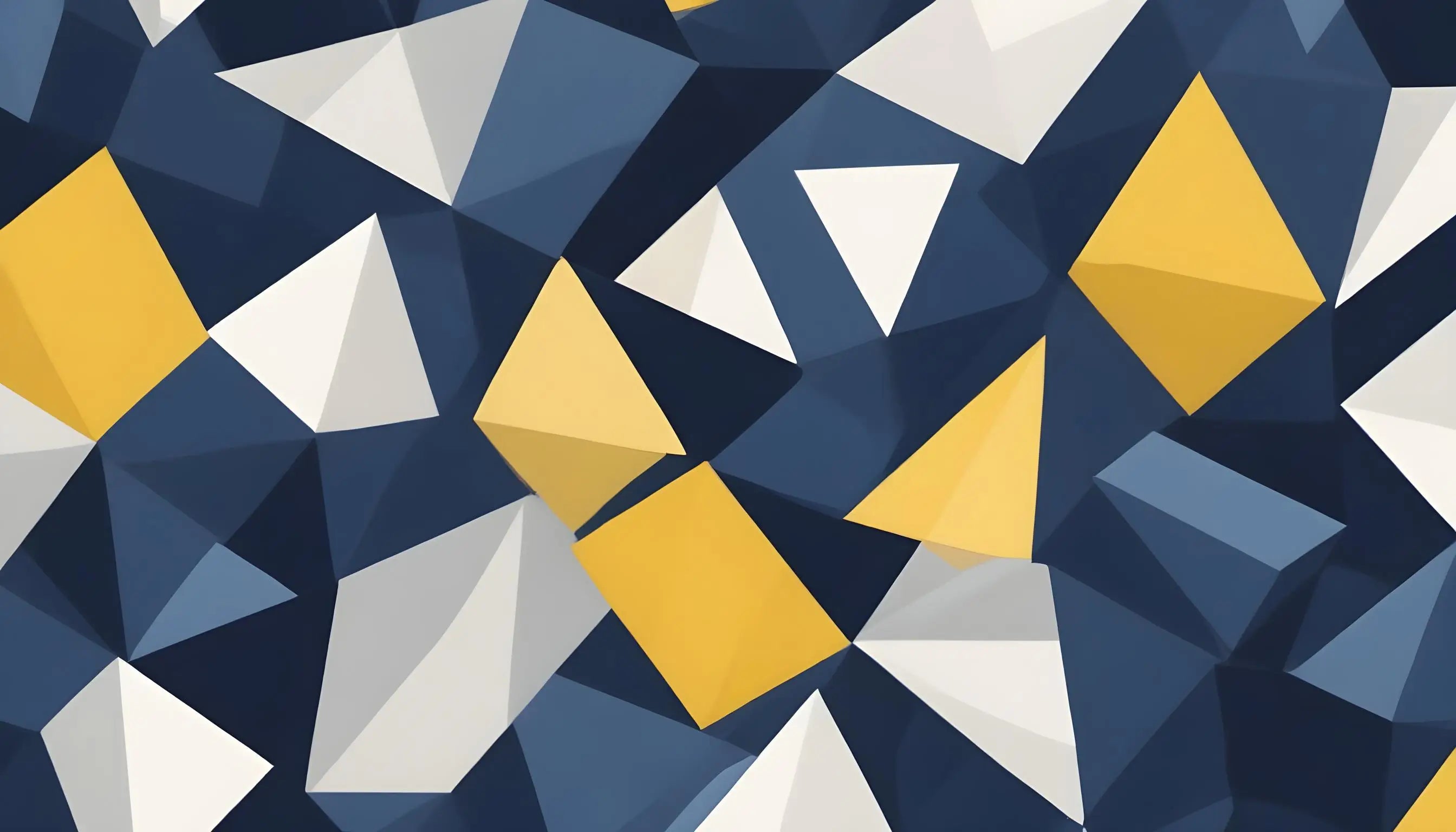 Papier Peint Triangle Bleu Jaune