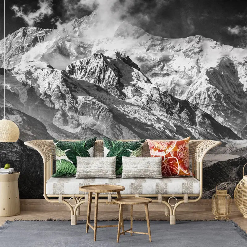 Papier Peint Trompe L’Oeil Montagne