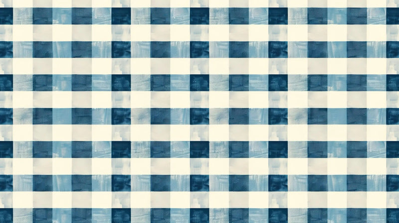 Blaue Gingham-Tapete