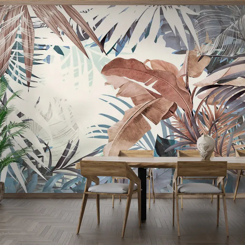 Papier Peint Feuillage Jungle Exotique