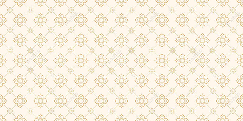 White and Gold Art Deco Wallpaper