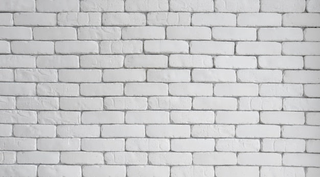 White Brick Wallpaper Bedroom