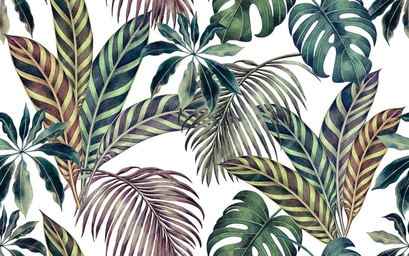 Tropical Foliage Wallpaper