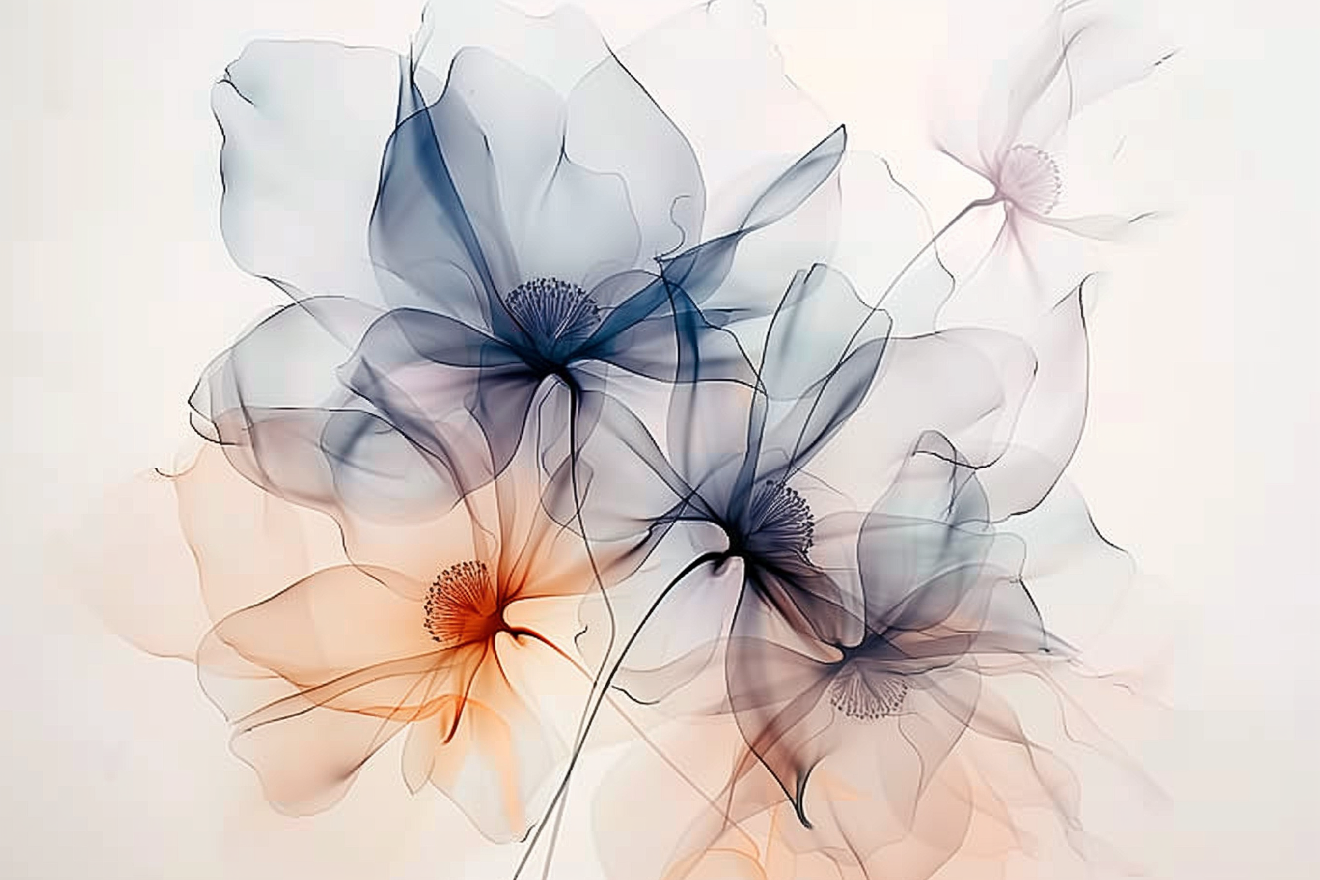 Papier Peint Jolies Fleurs Aquarelle