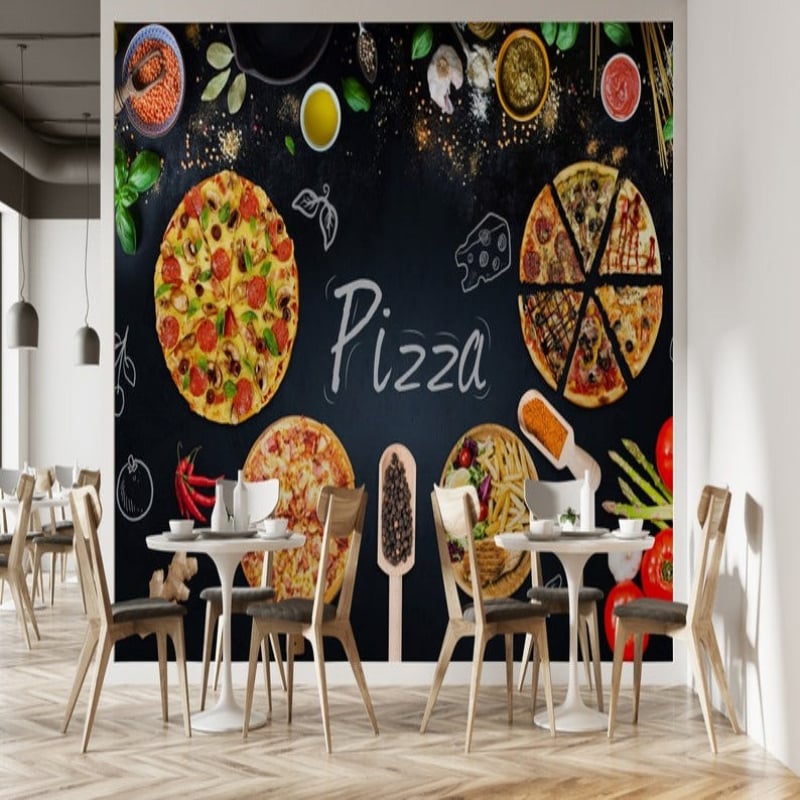 Papier Peint Pizza - Second Image