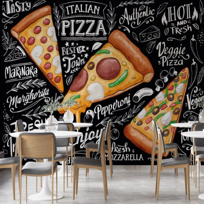 Papier Peint pour Pizzeria - Second Image