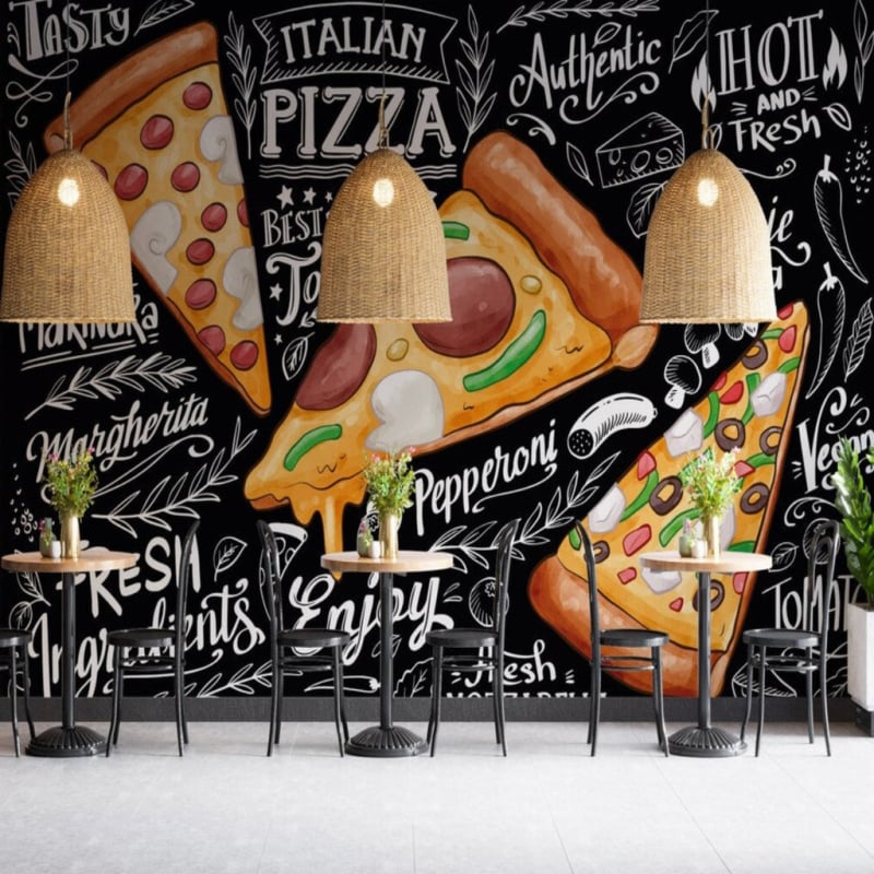 Papier Peint pour Pizzeria - Second Image