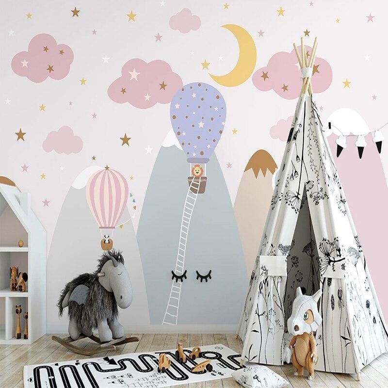 Papier Peint Rose Chambre Fille