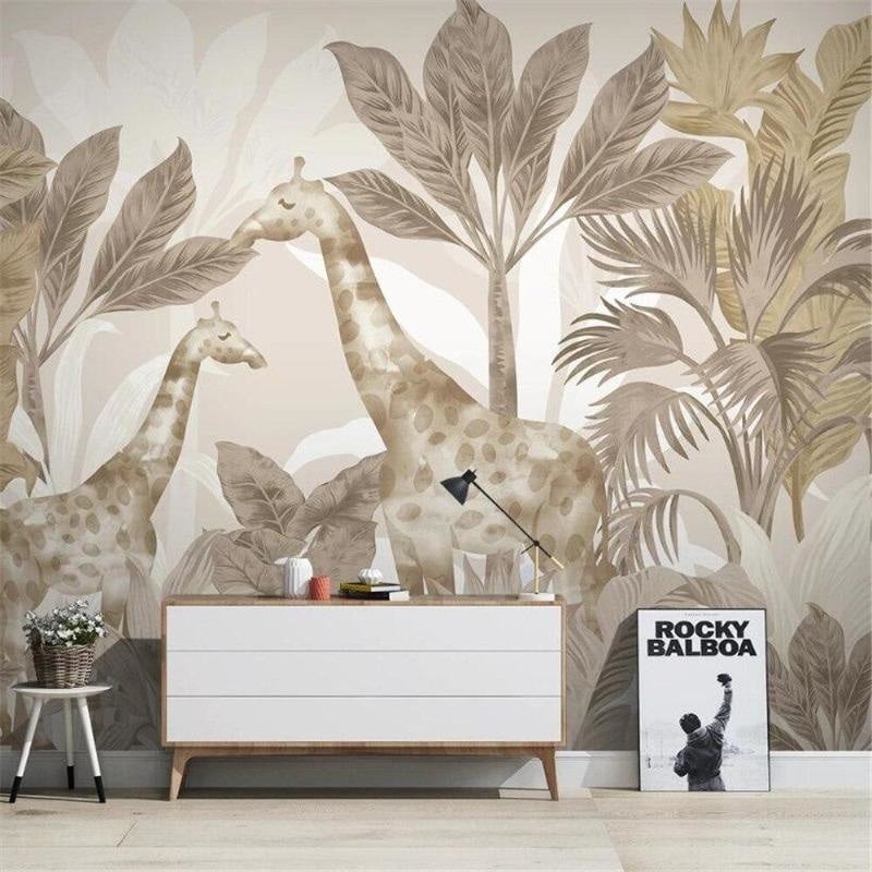 Papier Peint Tropical Beige - Second Image