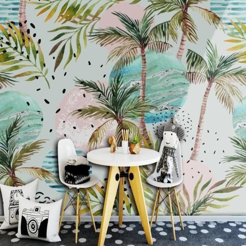 Papier Peint Tropical Chambre Fille - Second Image