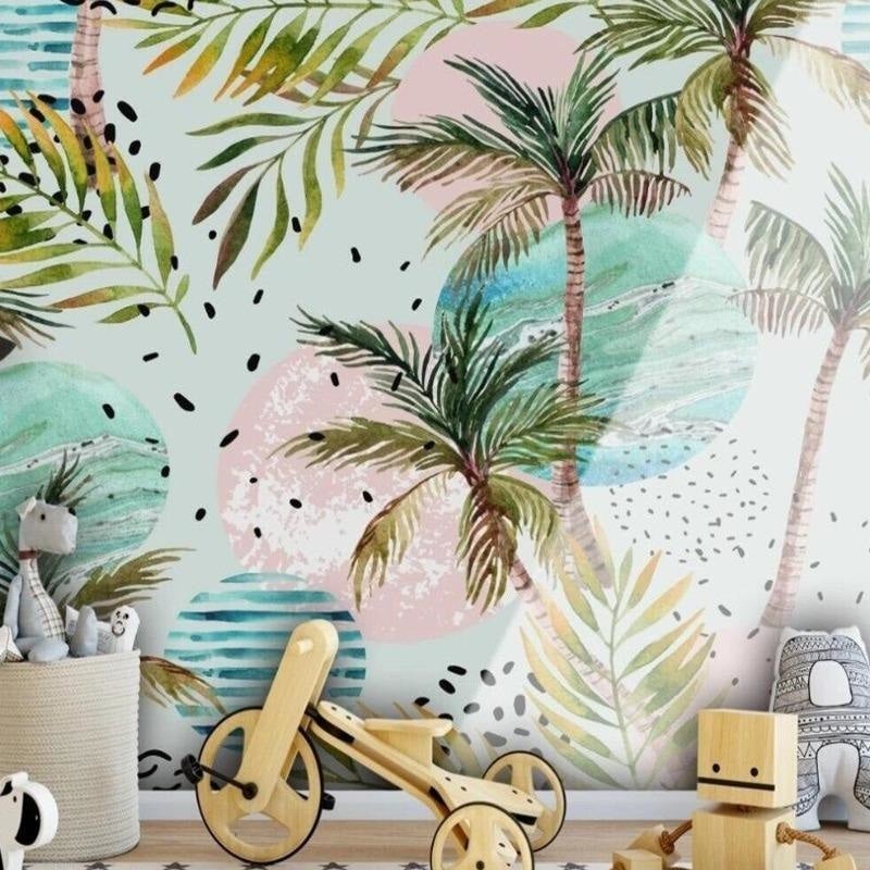 Papier Peint Tropical Chambre Fille - Second Image